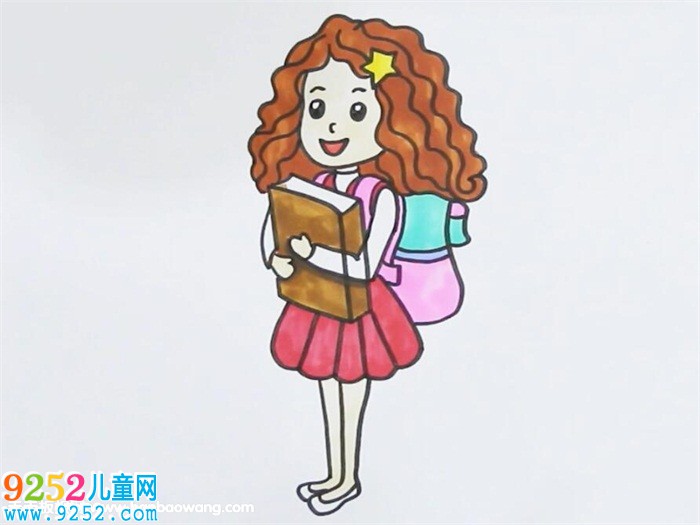 卷發(fā)女孩<a href=http://www.inspiredelm.com/jianbihua/ target=_blank class=infotextkey>簡(jiǎn)筆畫</a>