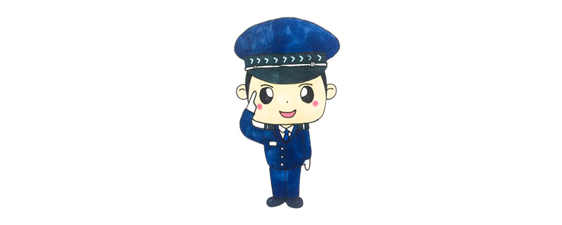 敬禮的警察叔叔怎么畫