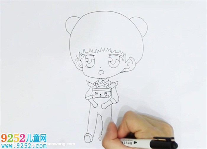 易烊千璽Q版<a href=http://www.inspiredelm.com/jianbihua/ target=_blank class=infotextkey>簡筆畫</a>