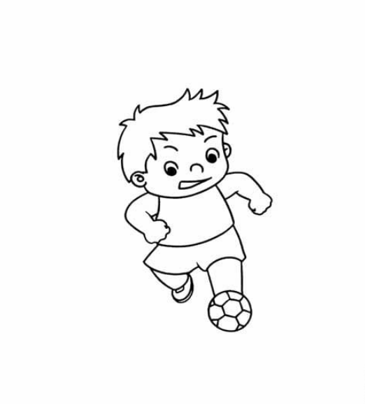 踢足球兒童簡(jiǎn)筆