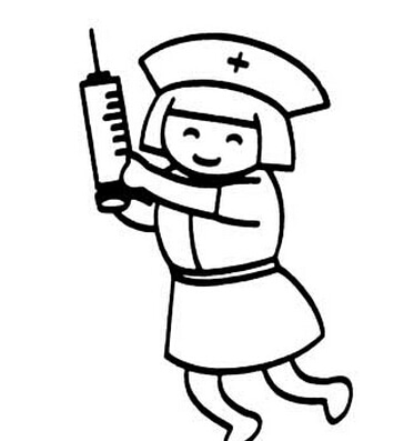 打針的護(hù)士簡筆