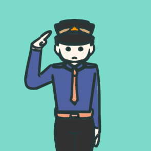 帥氣的警察簡筆畫怎么畫？