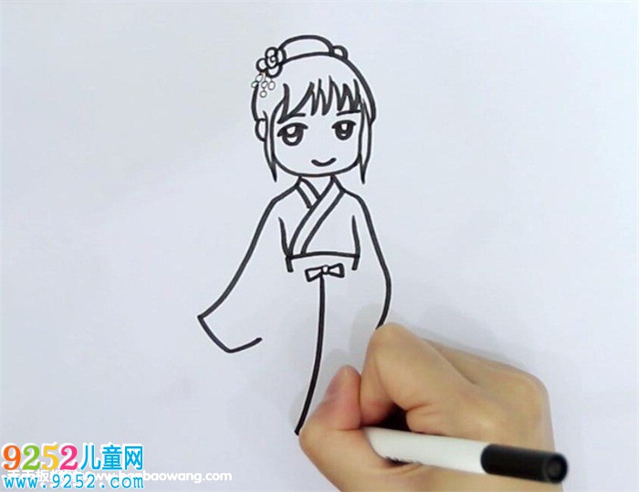 漢服女孩<a href=http://www.inspiredelm.com/jianbihua/ target=_blank class=infotextkey>簡筆畫</a>