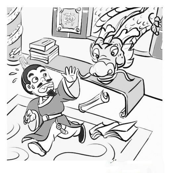 葉公好龍簡(jiǎn)筆畫  成語(yǔ)故事簡(jiǎn)筆畫