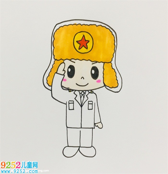 雷鋒怎么畫3年級畫的