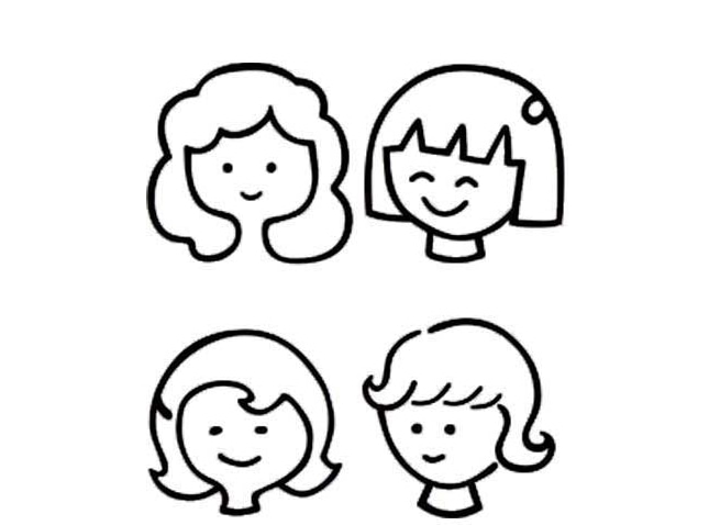 人臉表情包簡筆畫