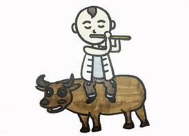 王二小放牛怎么畫？