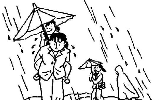 助人為樂主題人物簡筆