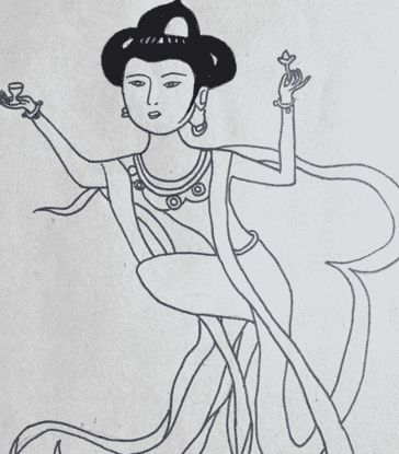 簡(jiǎn)單古代人物簡(jiǎn)筆畫圖片_古代美人