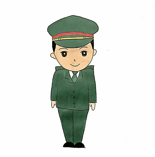陸軍怎么畫_陸軍簡筆畫畫法步驟教程