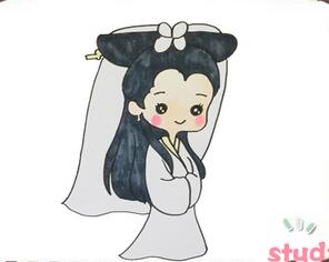 白娘子簡筆畫