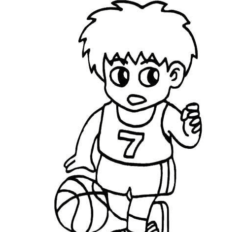 籃球運(yùn)動(dòng)員簡筆