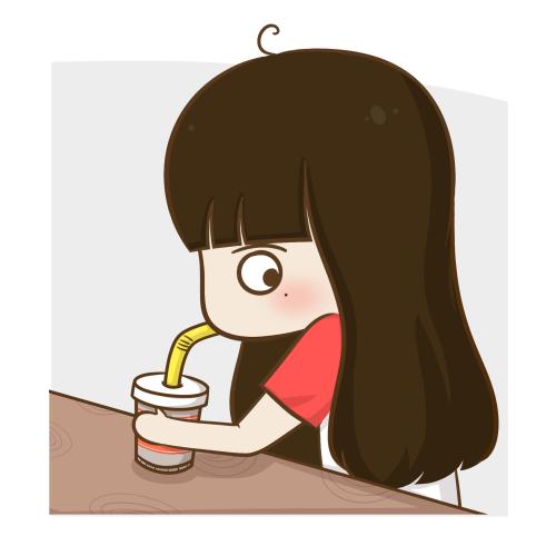 減肥少女人物簡筆