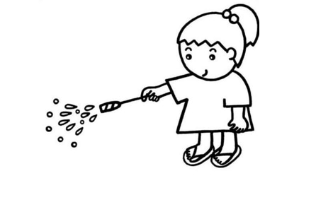 放鞭炮的孩子簡(jiǎn)筆