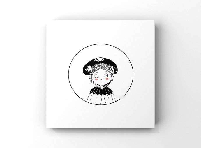 延禧攻略簡(jiǎn)筆畫頭像，超可愛的人物簡(jiǎn)筆畫