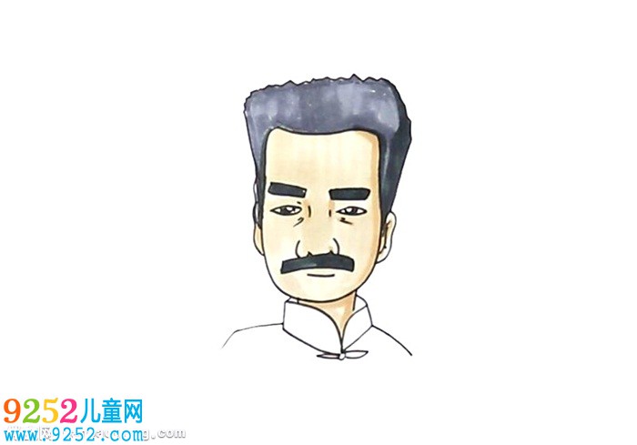 魯迅先生<a href=http://www.inspiredelm.com/jianbihua/ target=_blank class=infotextkey>簡筆畫</a>步驟