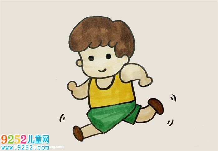 跑步的畫面怎么畫