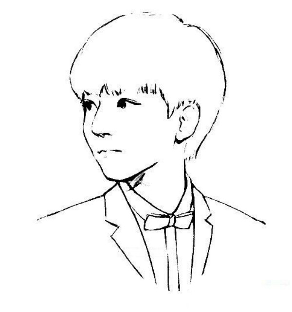 TFboys王俊凱簡(jiǎn)筆畫