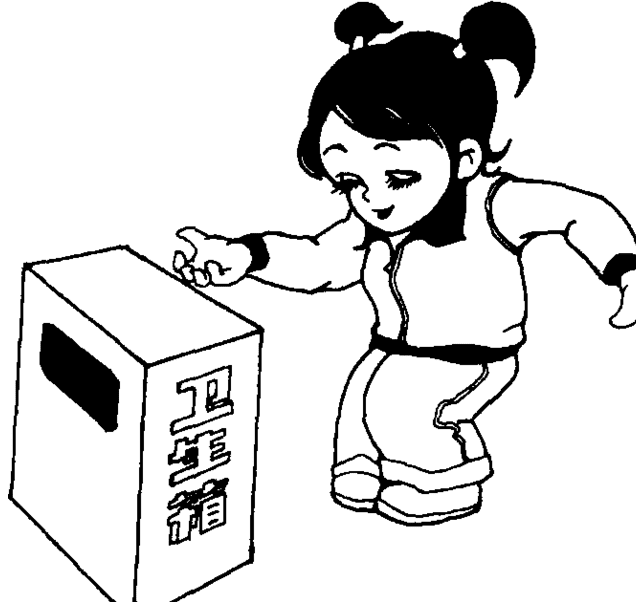 不亂丟垃圾的好孩子簡筆