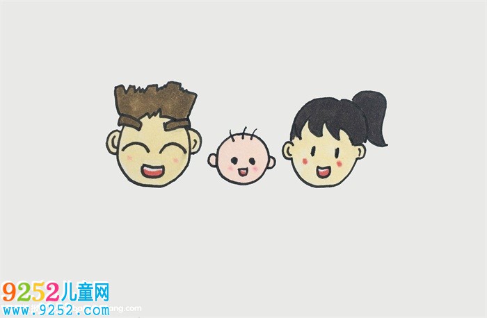一家人怎么畫
