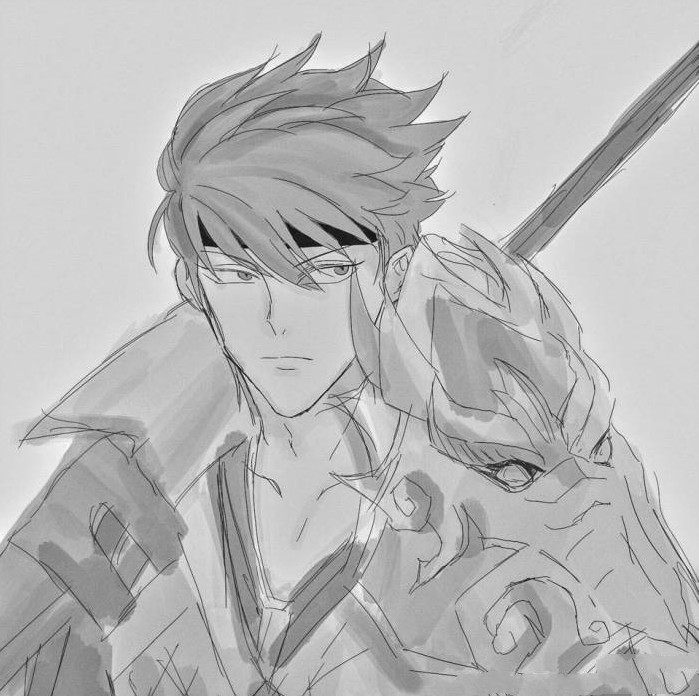 武神趙子龍簡筆畫