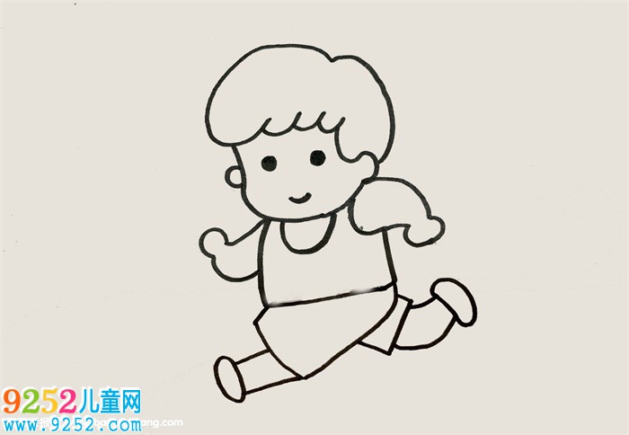 跑步的畫面怎么畫