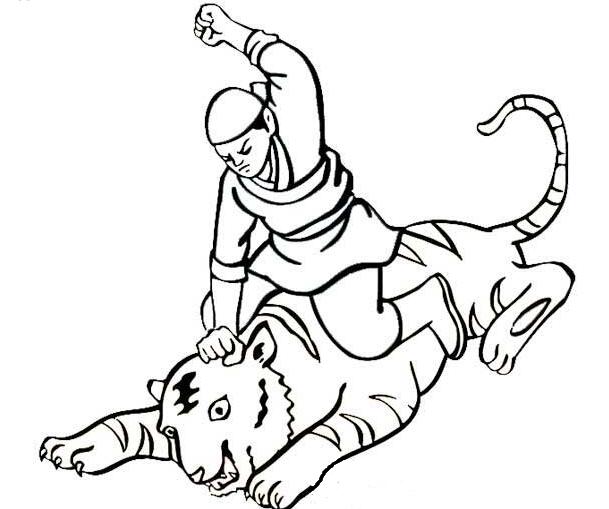 武松人物簡筆