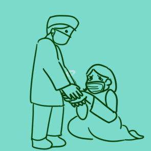 救死扶傷的醫(yī)生<a href=http://www.inspiredelm.com/jianbihua/ target=_blank class=infotextkey>簡筆畫</a>怎么畫