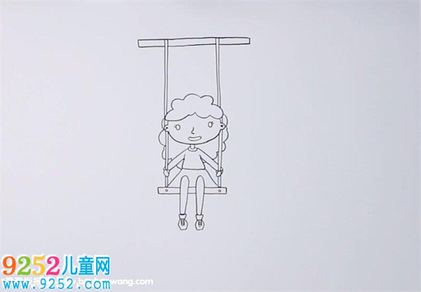 蕩秋千的小女孩<a href=http://www.inspiredelm.com/jianbihua/ target=_blank class=infotextkey>簡(jiǎn)筆畫</a>
