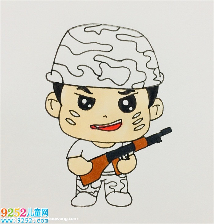 特種兵怎么畫簡單
