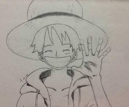 路飛頭像<a href=http://www.inspiredelm.com/dongman/ target=_blank class=infotextkey>動(dòng)漫</a>人物簡(jiǎn)筆