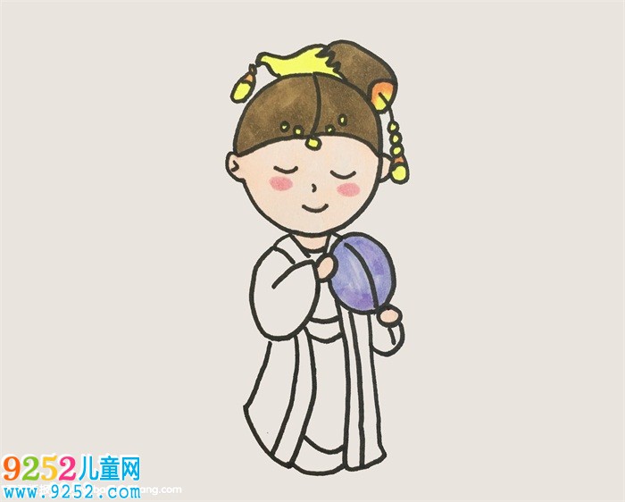 古代公主畫全身怎么畫