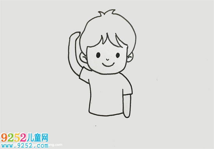 敬禮的少先隊員怎么畫
