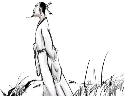 愛國詩人屈原<a href=http://www.inspiredelm.com/jianbihua/ target=_blank class=infotextkey>簡筆畫</a>圖片
