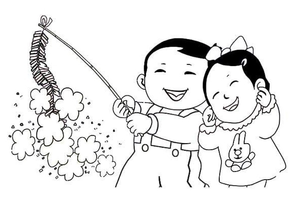 兩個(gè)小孩人物簡(jiǎn)筆