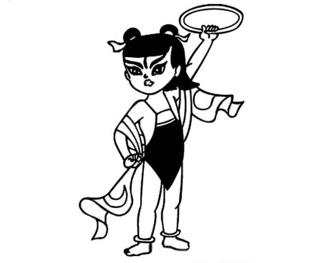 動(dòng)畫人物哪吒簡(jiǎn)筆畫