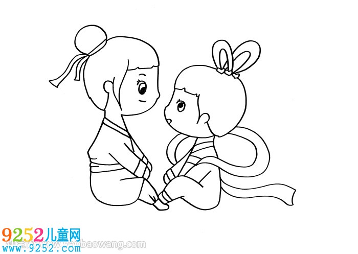 牛郎織女畫(huà)簡(jiǎn)單又漂亮