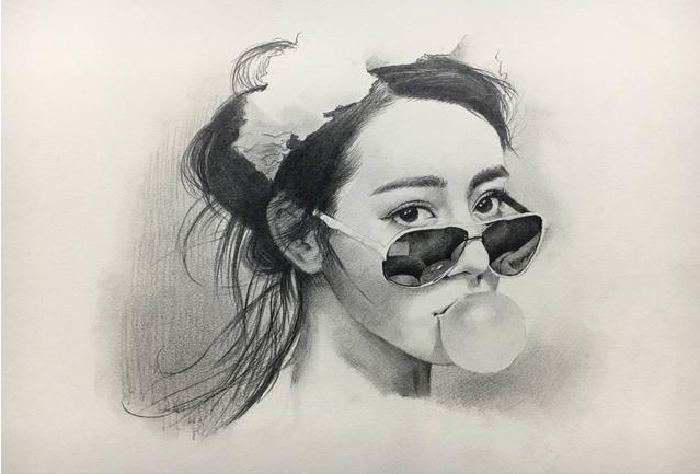 迪麗熱巴簡筆畫