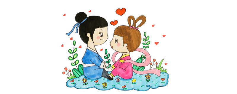 牛郎織女畫(huà)簡(jiǎn)單又漂亮
