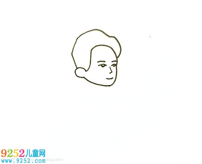 兒童怎么畫毛爺爺