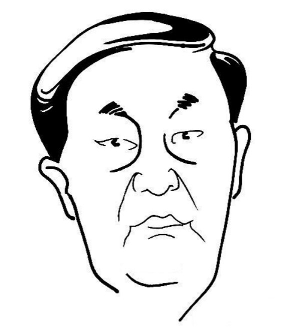 朱镕基頭像簡(jiǎn)筆畫