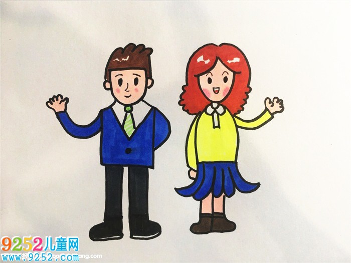 爸爸媽媽怎么畫(huà)
