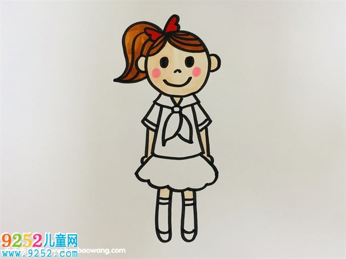 扎高馬尾的女生<a href=http://www.inspiredelm.com/jianbihua/ target=_blank class=infotextkey>簡(jiǎn)筆畫</a>