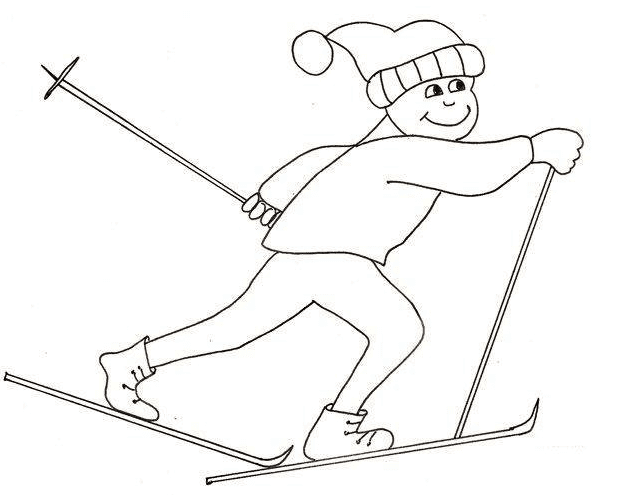 滑雪人物簡(jiǎn)筆
