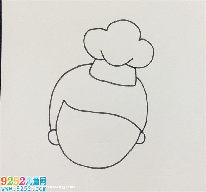 可愛(ài)的廚師怎么畫(huà)