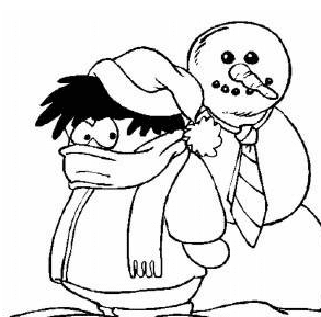 小朋友堆雪人簡(jiǎn)筆