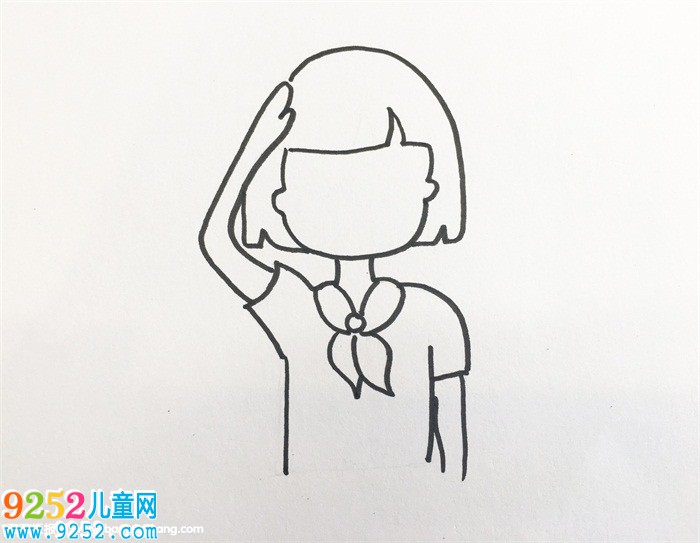 敬禮怎么畫(huà)