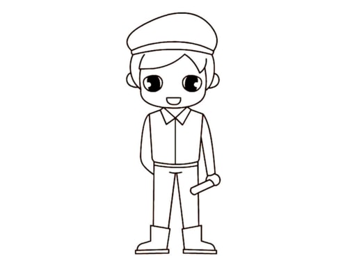 小孩子人物簡筆
