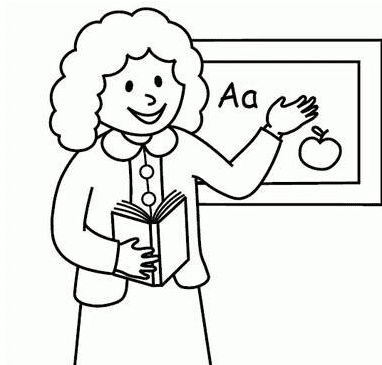 女性老師簡(jiǎn)筆