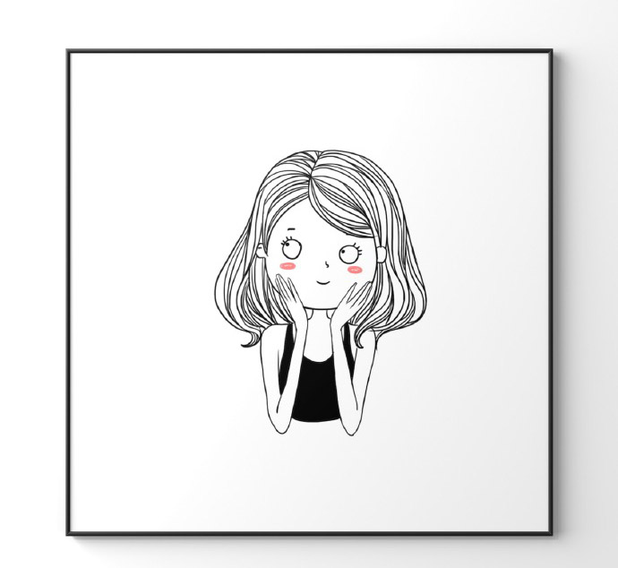 人物簡(jiǎn)筆畫(huà)大全，漂亮的女孩簡(jiǎn)筆畫(huà)